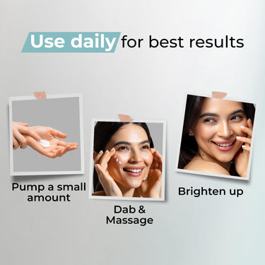 Kaya Clinic Brightening Day Cream, 50ml with Vitamin C & Azelaic Acid, Daily Use Moisturizer, SPF15, Lightweight for All Skin Types